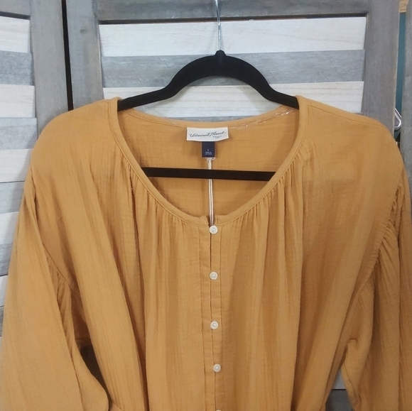 Women's Balloon Long Sleeve Tie-Front Shirtdress | Universal Thread | X Small - Picture 8 of 13